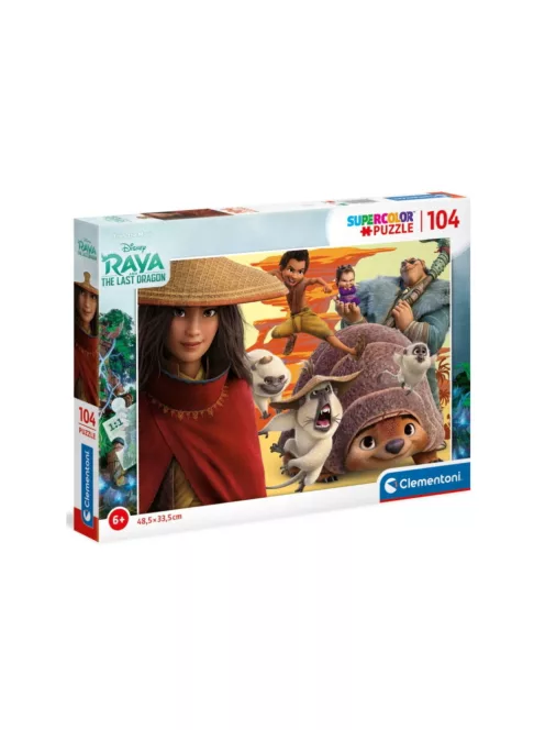 Clementoni 27157 - 104 db-os puzzle - SuperColor puzzle - Raya és az utolsó sárkány