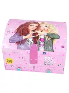 Számkódos titkos ékszerdoboz rózsaszín