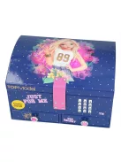 Számkódos titkos ékszerdoboz kék