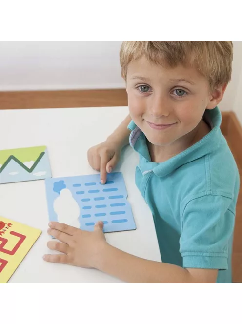 Tapintós íráselőkészítő kártyák Akros fejlesztő játék