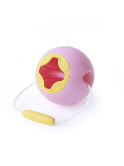 Quut – Mini Ballo homokozó és strandolós vödör Rózsaszín+Sárga