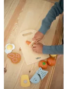 Tryco fa játék vágódeszka étellel