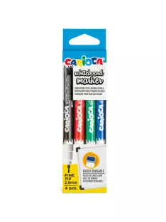 Színes Táblafilc - 4 db-os készlet - Carioca