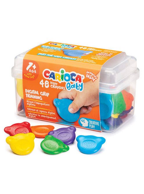 Baby Teddy zsírkréta - 48 db-os dobozban - Carioca