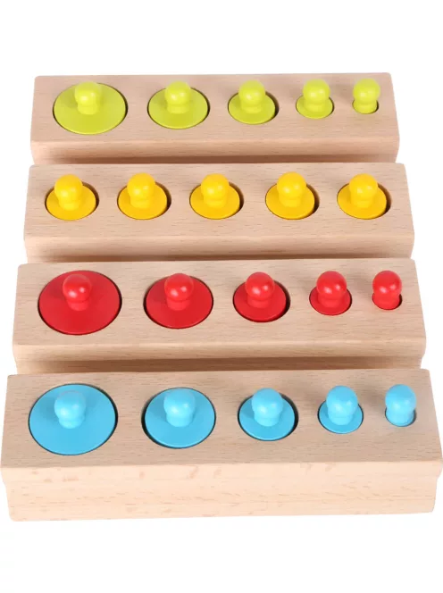 Színes hengerek - Montessori játék - Legler
