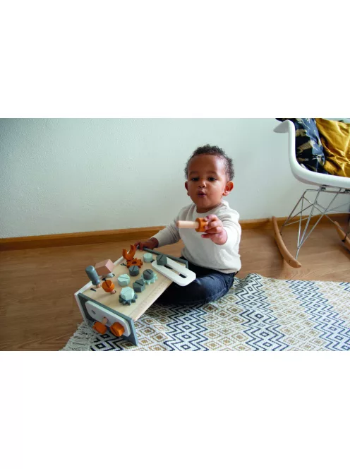 Tryco - Szerelőasztal fából - Kiegészítőkkel - Fajáték