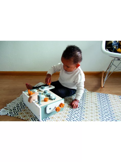 Tryco - Szerelőasztal fából - Kiegészítőkkel - Fajáték