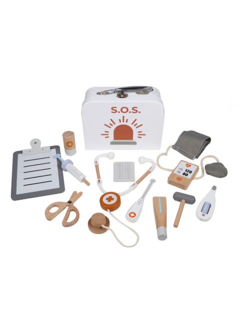 Tryco orvosi táska: Fa játék készlet