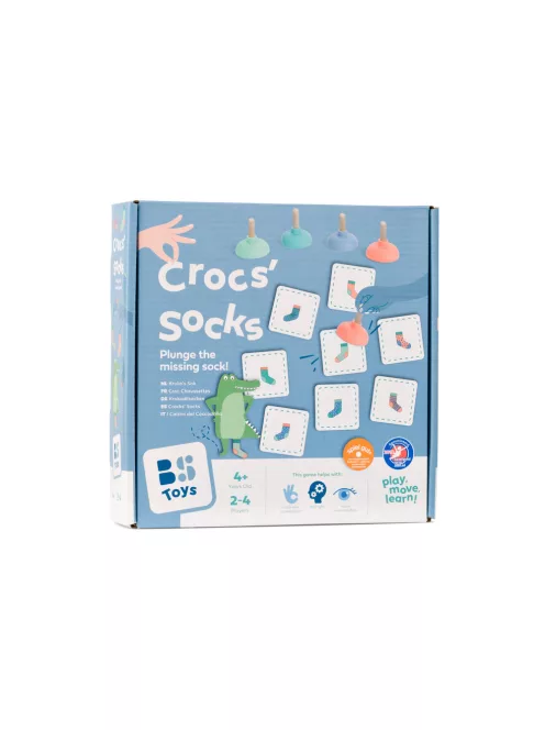 Keresd a krokodil zokniját! - Tájékozódást fejlesztő társasjáték - BS Toys