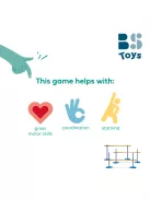 BS Toys - Akadálypálya és limbo - Ügyességi játék