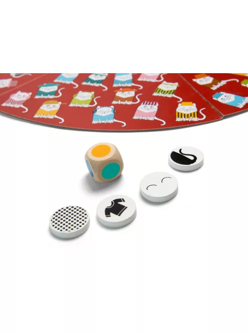 BS Toys - Macskák kalapban kombinációs készség fejlesztő játék