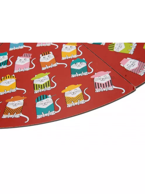 BS Toys - Macskák kalapban kombinációs készség fejlesztő játék