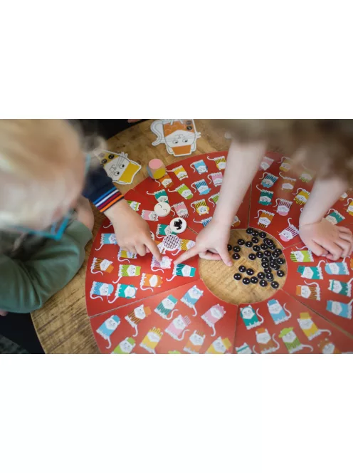 BS Toys - Macskák kalapban kombinációs készség fejlesztő játék