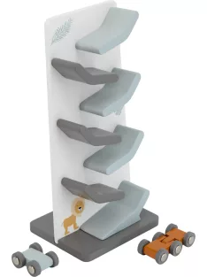   Tryco - fából készült cikk-cakk versenypálya kisautókkal