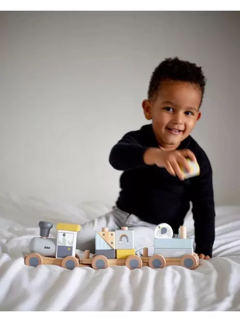 Tryco - fa vonat kockákból