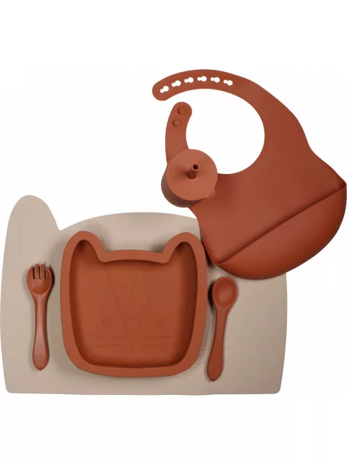 Tryco - szilikon tányér leopárdos