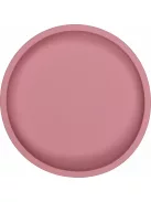 Tryco - szilikon tányér kerek rózsaszín