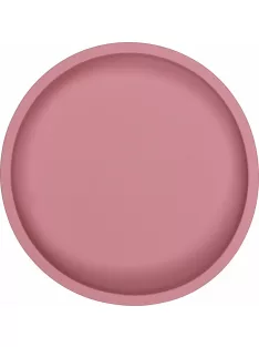 Tryco - szilikon tányér kerek rózsaszín