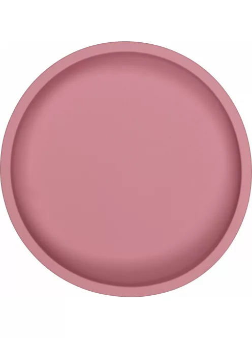 Tryco - szilikon tányér kerek rózsaszín
