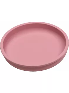 Tryco - szilikon tányér kerek rózsaszín