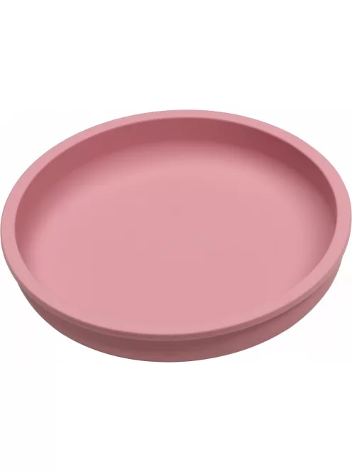 Tryco - szilikon tányér kerek rózsaszín