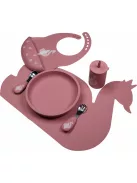 Tryco - szilikon tányér kerek rózsaszín