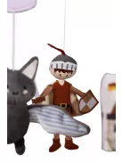 Tryco Plüss kiságyra rögzíthető zenélő körforgó lovagos