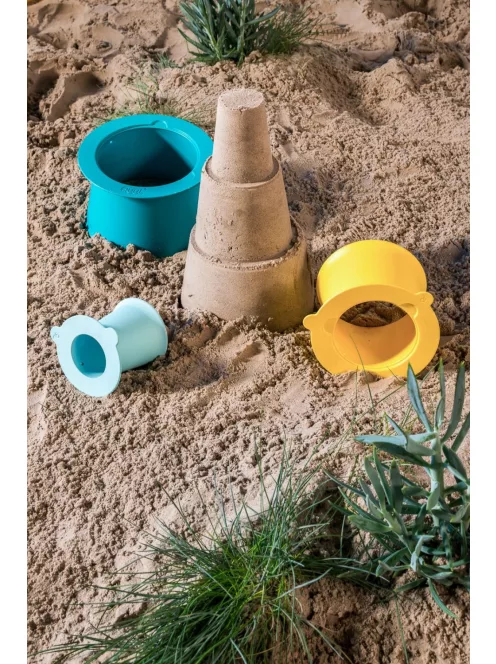 Quut - Alto homokvár építő szett - Zöld+Kék+Sárga