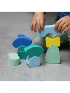 Blokki egyensúlyozó játék - menta zöld