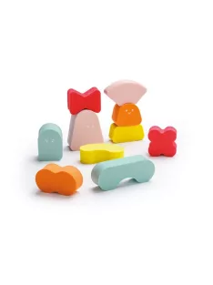 Blokki egyensúlyozó játék - korall