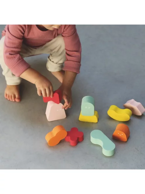 Blokki egyensúlyozó játék - korall