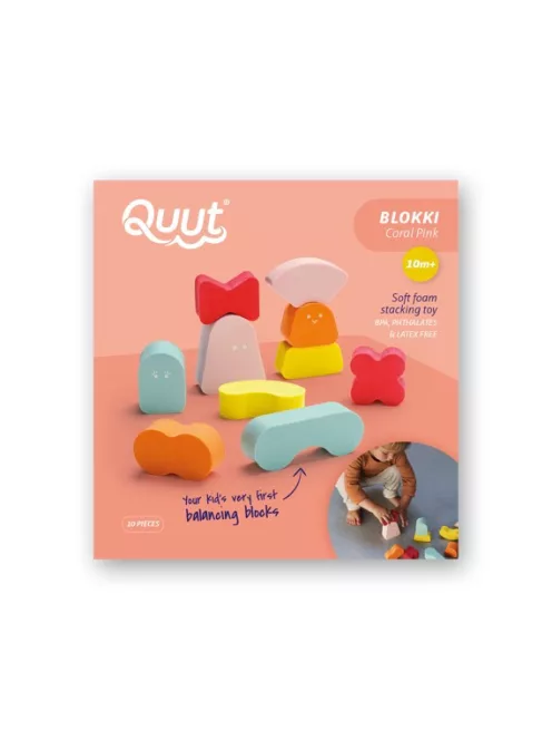 Blokki egyensúlyozó játék - korall