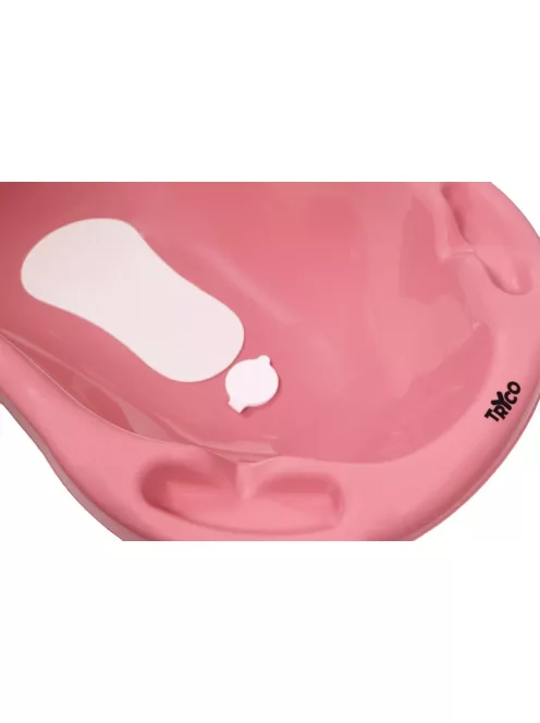 Tryco - Kád dugóval és csúszásgátlóval - Hattyú Ivy - Rózsaszín