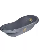 Tryco - Kád dugóval és csúszásgátlóval - Oroszlán Leó - Sötét szürke