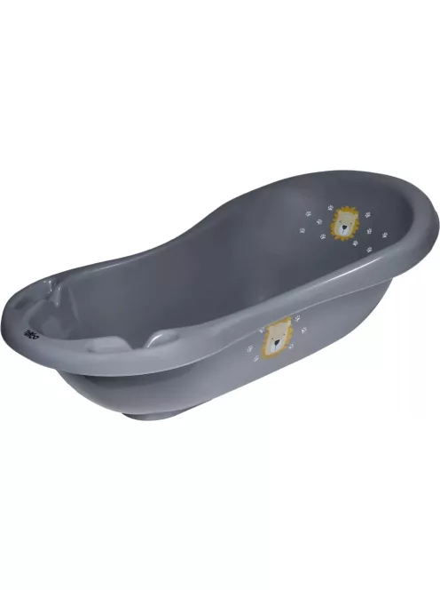 Tryco - Kád dugóval és csúszásgátlóval - Oroszlán Leó - Sötét szürke