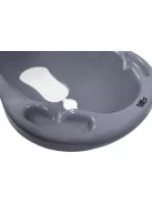 Tryco - Kád dugóval és csúszásgátlóval - Oroszlán Leó - Sötét szürke