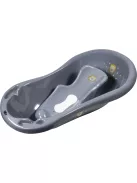 Tryco - Kád dugóval és csúszásgátlóval - Oroszlán Leó - Sötét szürke