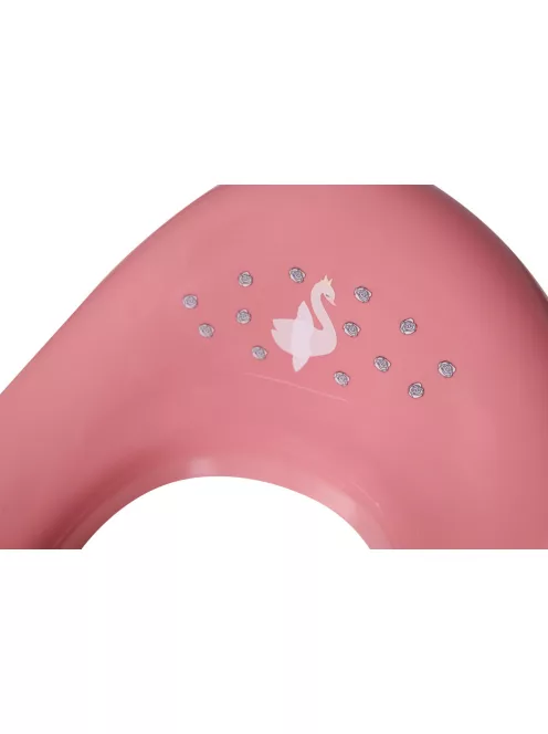 Tryco - WC szűkítő csúszásgátlóval - Hattyú Ivy - Rózsaszín