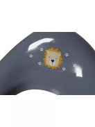 Tryco - WC szűkítő csúszásgátlóval - Oroszlán Leó - Sötét szürke