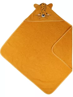 Blush & Blossom Leopárd Lenny kapucnis törölköző