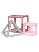 Label-Label - Szilikon geometrikus formák rágóka - Rózsaszín