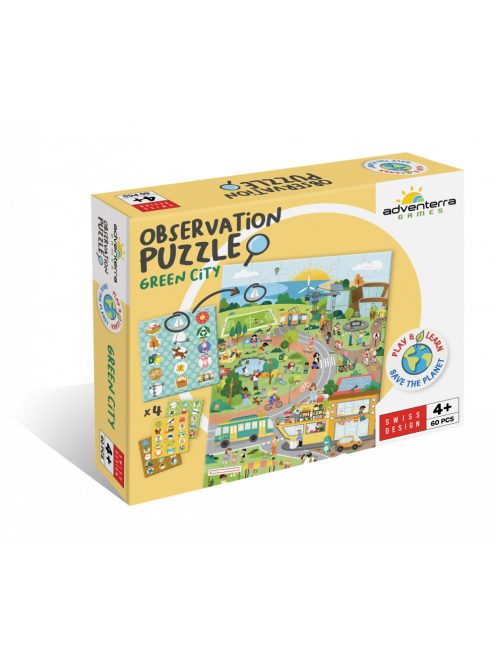 Játékos megfigyelő puzzle - Környezettudatos város