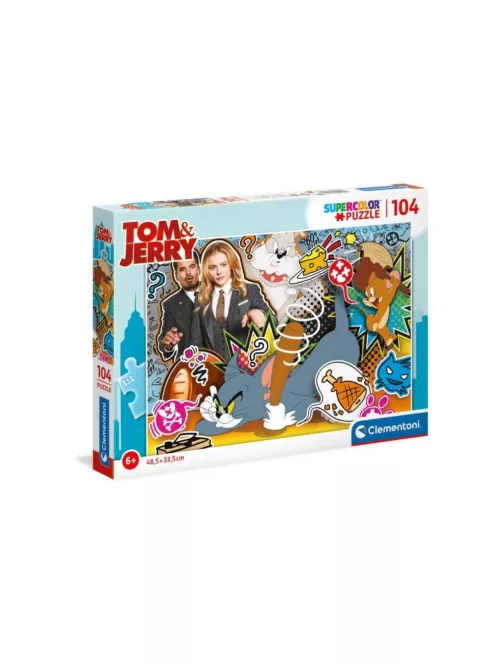 Clementoni - 104 db-os puzzle - SuperColor puzzle -Tom és Jerry (27518