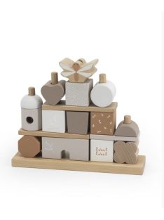   Label Label montesszori formaépítő rudas fa építőjáték  - Nugát