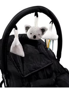 Fekete koalás baba pihenőszék- Tryco babáknak