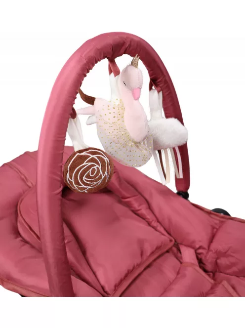 Hattyús baba pihenőszék rózsaszín- Tryco babáknak