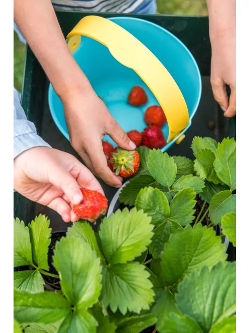 Quut- Bucki homokozó és strandolós vödör - lagúna kék + banánsárga