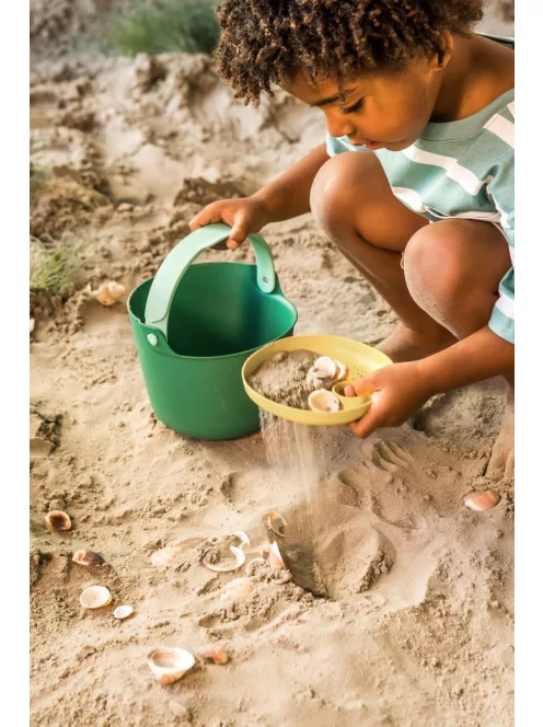 Quut- Bucki homokozó és strandolós vödör - lagúna kék + banánsárga