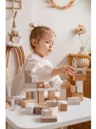 Label Label 50 darabos fa építőkocka készlet - Nugát