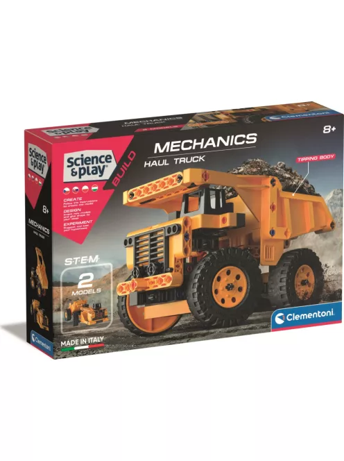 CLEMENTONI Science&Play Mechanikai laboratórium Bányászati ​​autók 2 az 1-ben